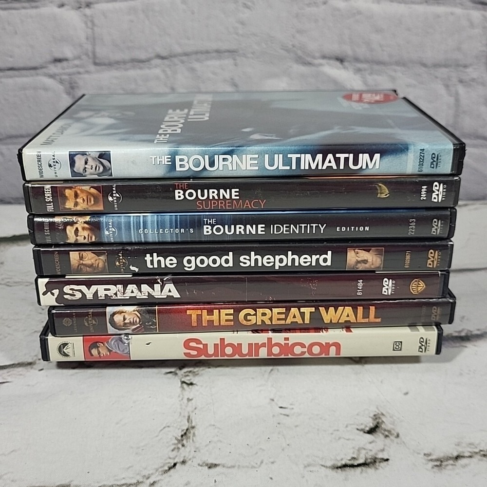 Matt Damon Movies DVD Lot Of 7 Action‎ Bourne Suburbicon #1